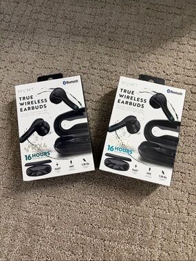 MVMT True Wireless Earbuds — Black Earbuds with Charging Case